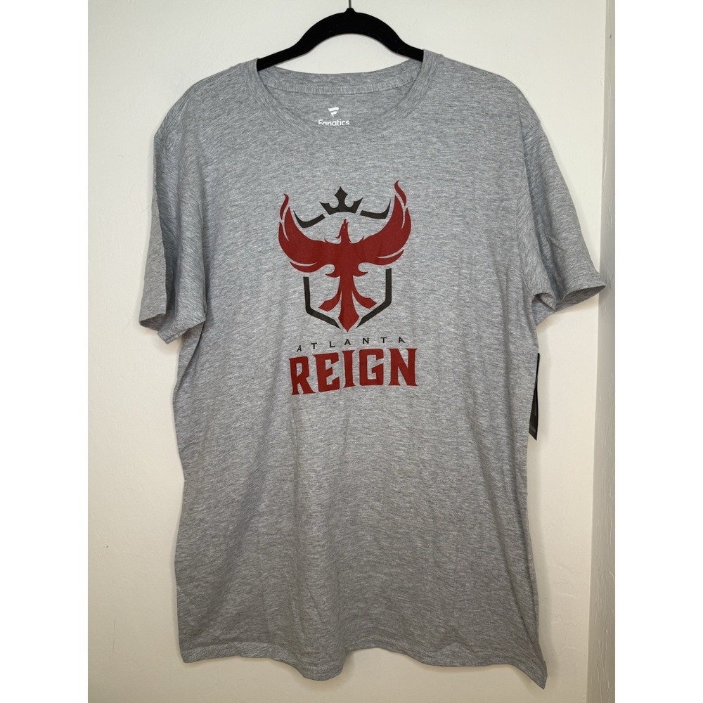 Overwatch League Atlanta Reign Men's Fanatics Gray T-shirt-  Size Large NWT